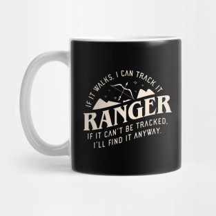 Ranger If It Walks I Can Track It Funny Tabletop RPG Mug